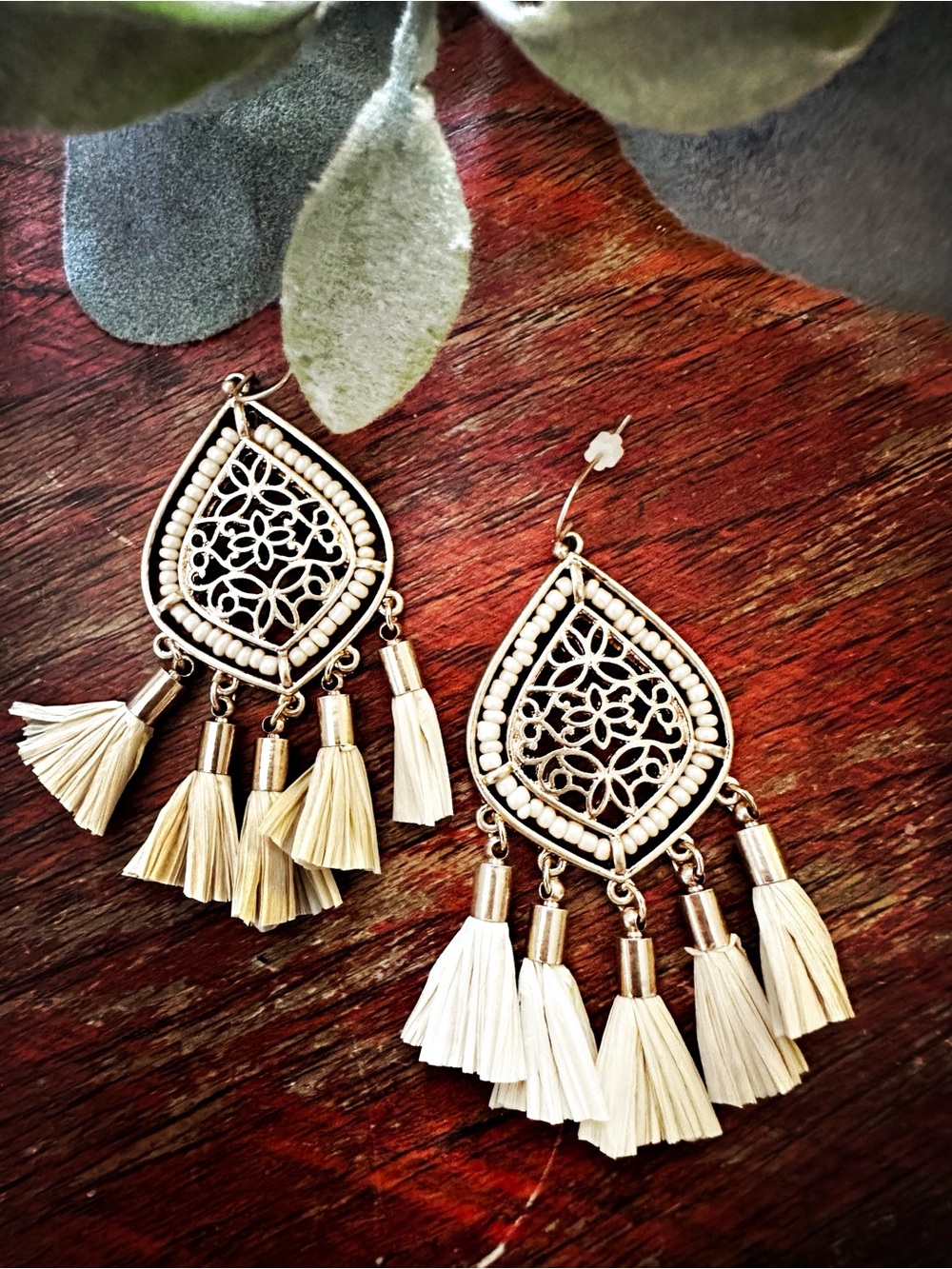 Raffia Chandelier earrings